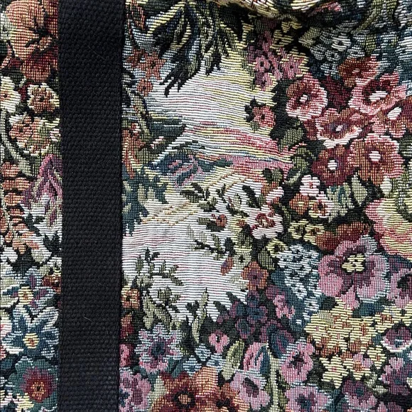Vintage Victoria Rosenthal Design Floral Tapestry Weekender Bag - Picture 5 of 16